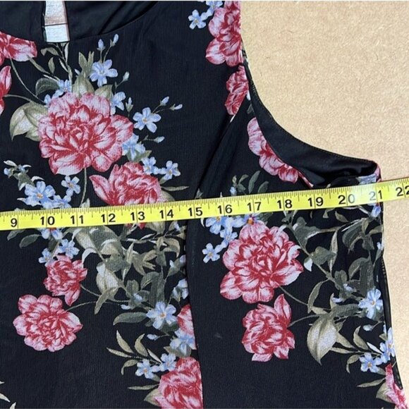 Torrid 2 Women Sleeveless Dress Floral Mesh Lined Stretch Size 2X Party Holiday - Picture 8 of 10